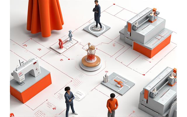 Visualisasi proses desain dan produksi tekstil untuk pengembangan merek
